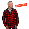 Rock bélelt flanel ing 4XL - rendelésre